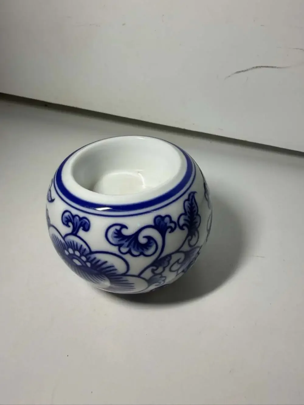 Bombay Blue & White Chinoiserie Ceramic Votive Tea Light Candle Holder 3 Types